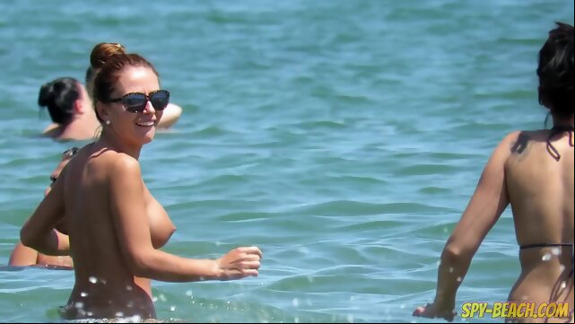 SpyBeach Hot amateur beach big tits