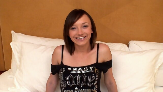 This teen is 4 foot amateur blowjob fingering